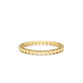 Mini Heart Eternity Ring in 14K Gold — view 1