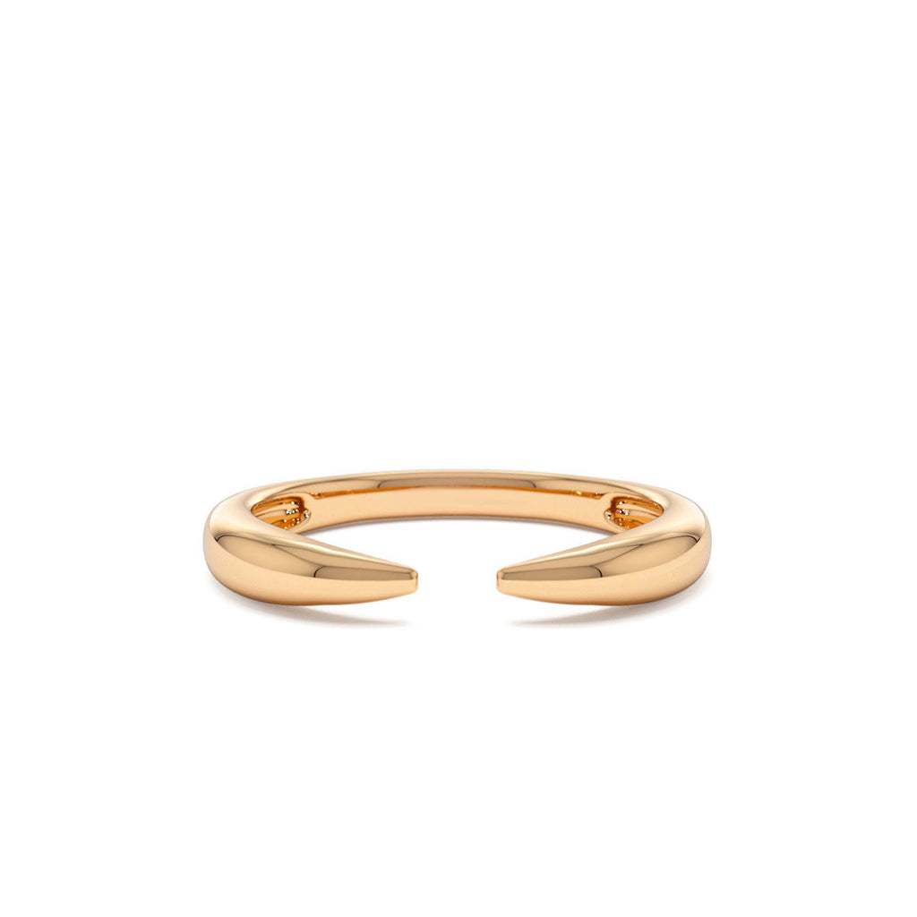 Open Claw Cuff Ring For Women in 14K Gold — view 5
