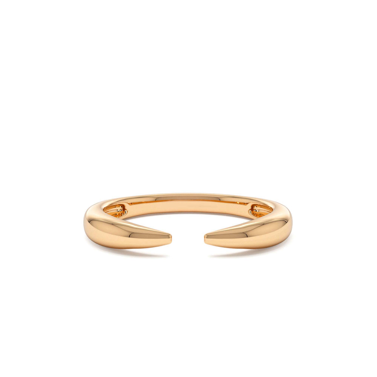 Open Claw Cuff Ring For Women in 14K Gold — view 5