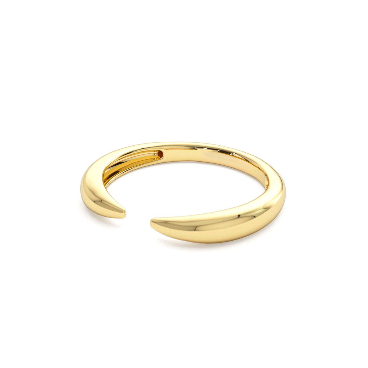 Open Claw Cuff Ring For Women in 14K Gold — view 2