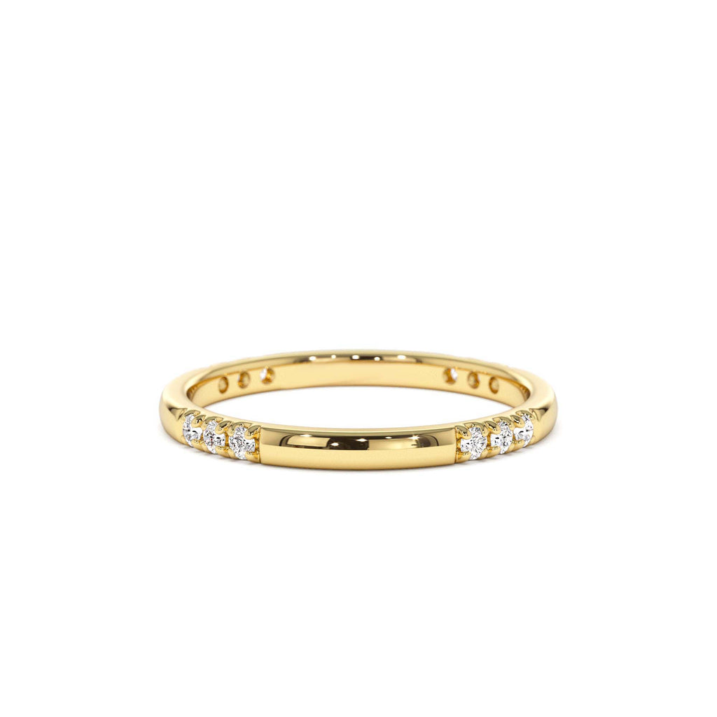 Multi Station Diamond Eternity Ring in 14K Gold — view 1