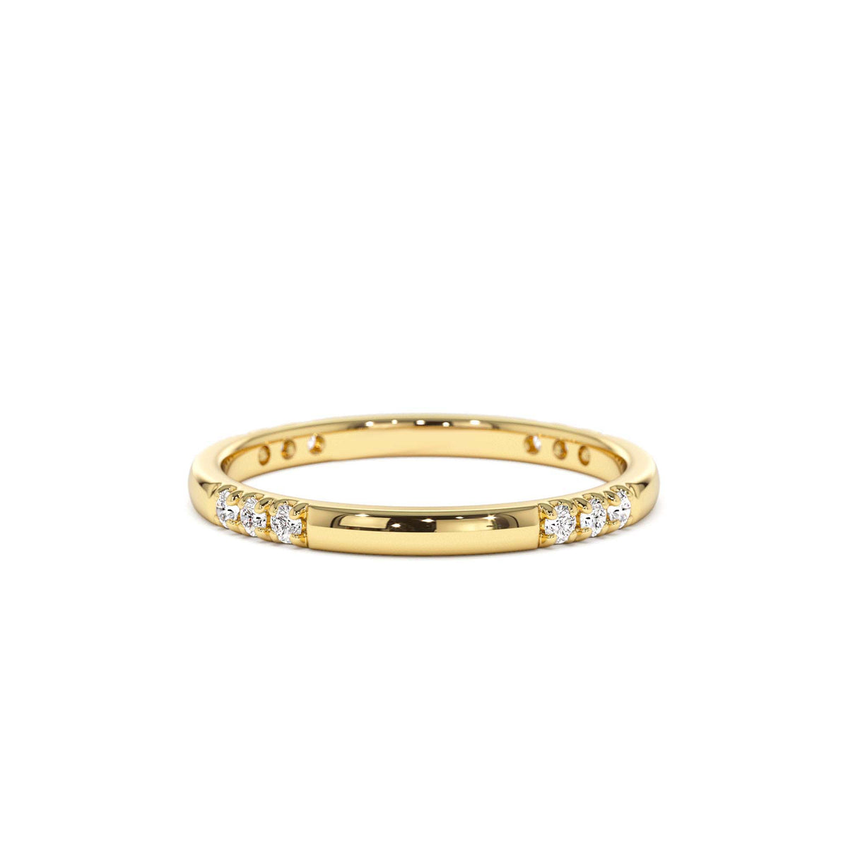 Multi Station Diamond Eternity Ring in 14K Gold — view 1