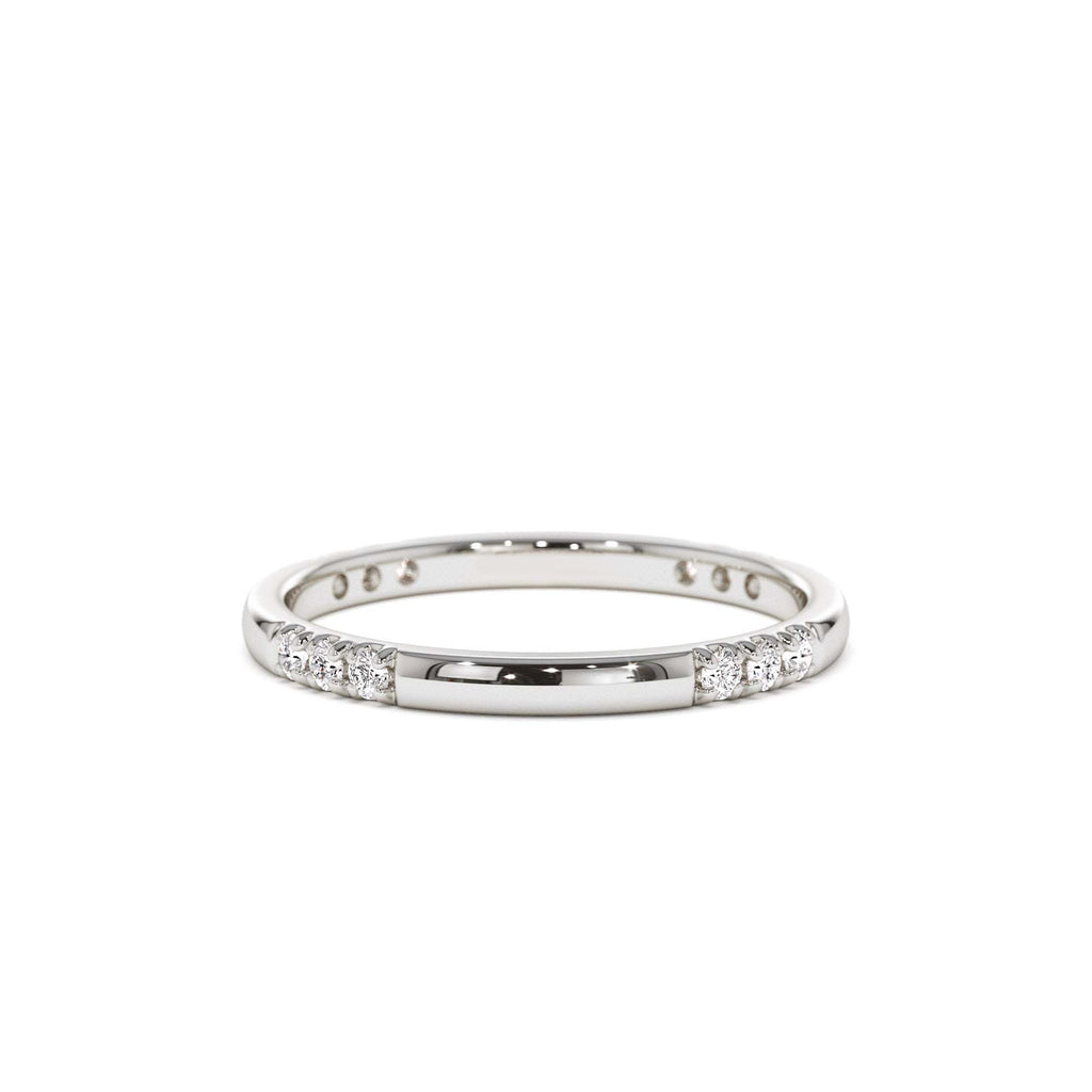 Multi Station Diamond Eternity Ring in 14K Gold — view 4