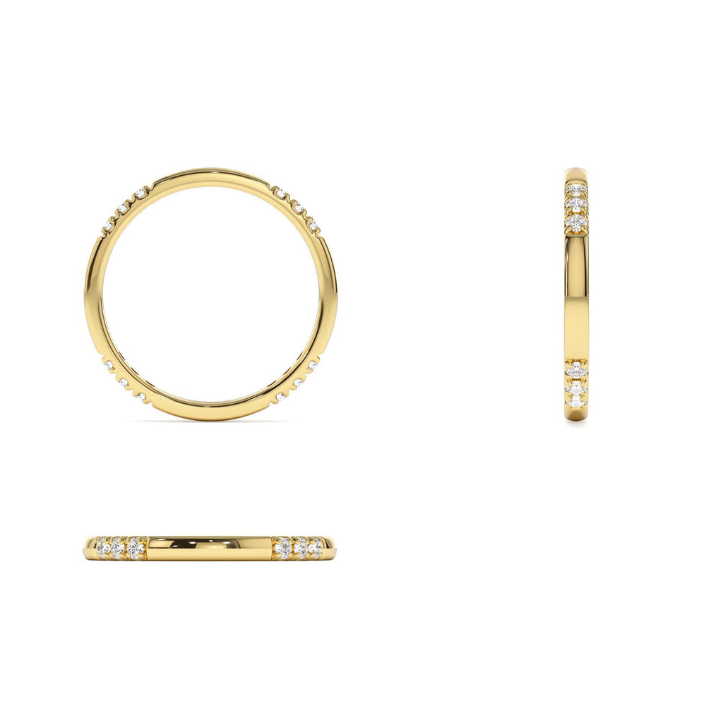 Multi Station Diamond Eternity Ring in 14K Gold — view 3