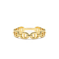 Mariner Chain Ring in 14K Gold — view 1