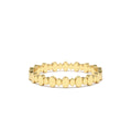 Alternating Size Oval Ring in 14K Gold — view 1