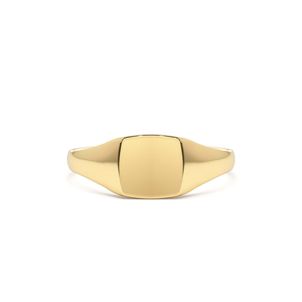 Square Signet Ring in 14K Gold — view 1