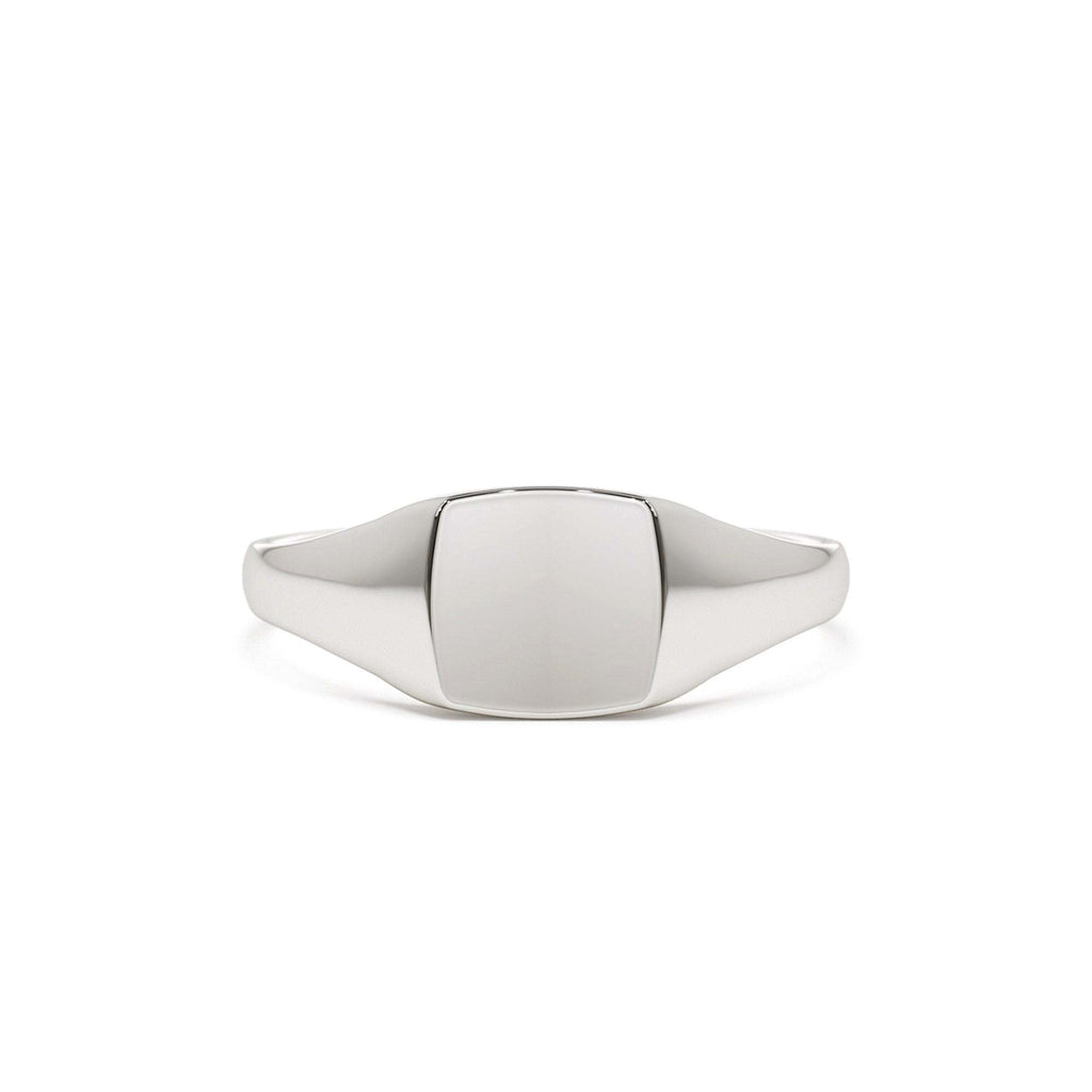 Square Signet Ring in 14K Gold — view 4