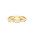 Marquise Shaped Full Eternity Flush Setting Diamond Band in 14K Gold — view 1