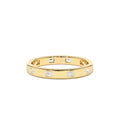 Full Eternity Flush Setting Baguette Diamond Band in 14K Gold — view 1
