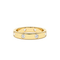 Full Eternity Flush Setting Round Diamond Band in 14K Gold — view 1