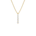 Diamond Bar Necklace in 14K Gold — view 1