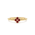 Ruby Clover Ring in 14K Gold — view 1