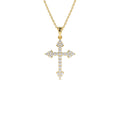 Diamond Cross Charm 0.45 CTW in 14K Gold — view 1
