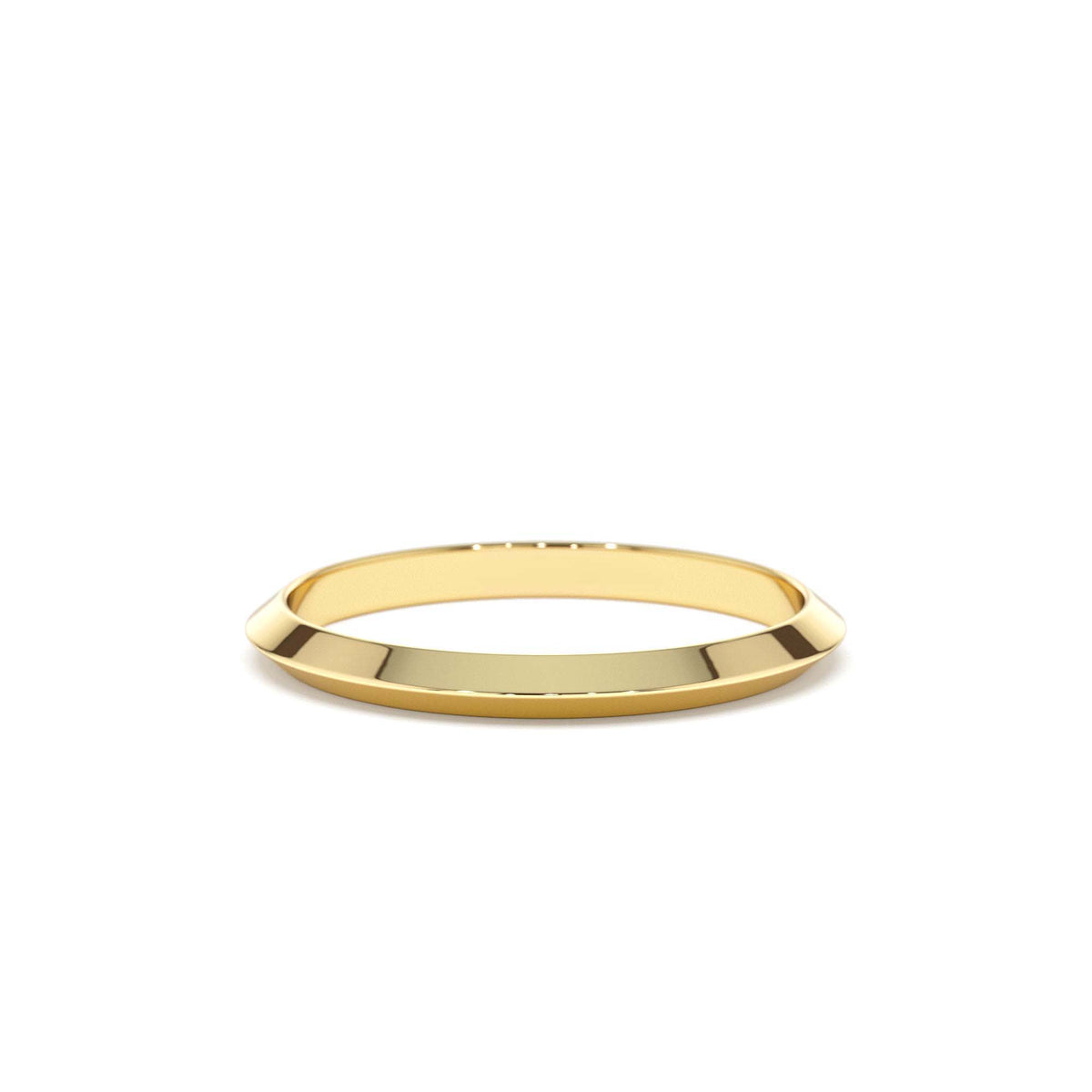 2MM Knife Edge Wedding Band in 14K Gold — view 1