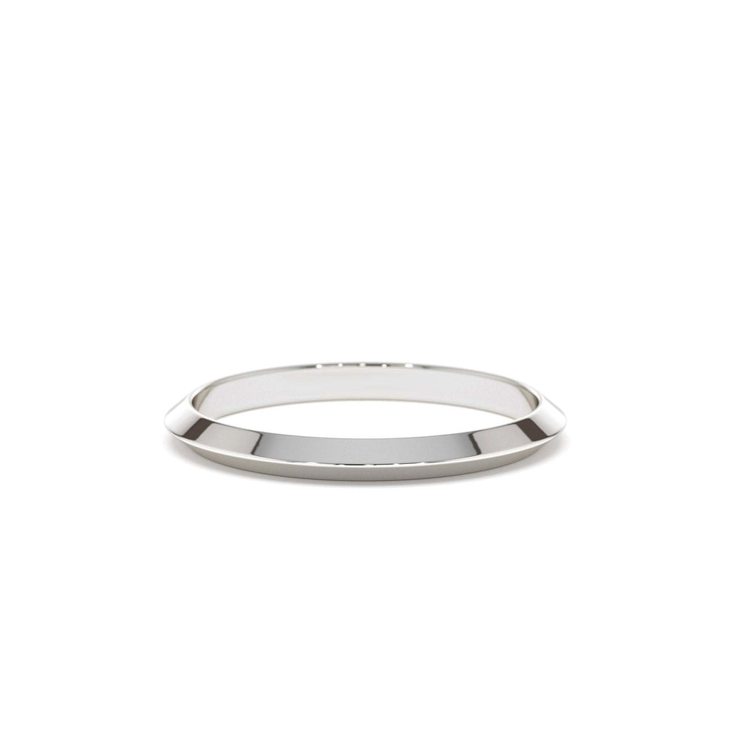 2MM Knife Edge Wedding Band in 14K Gold — view 4