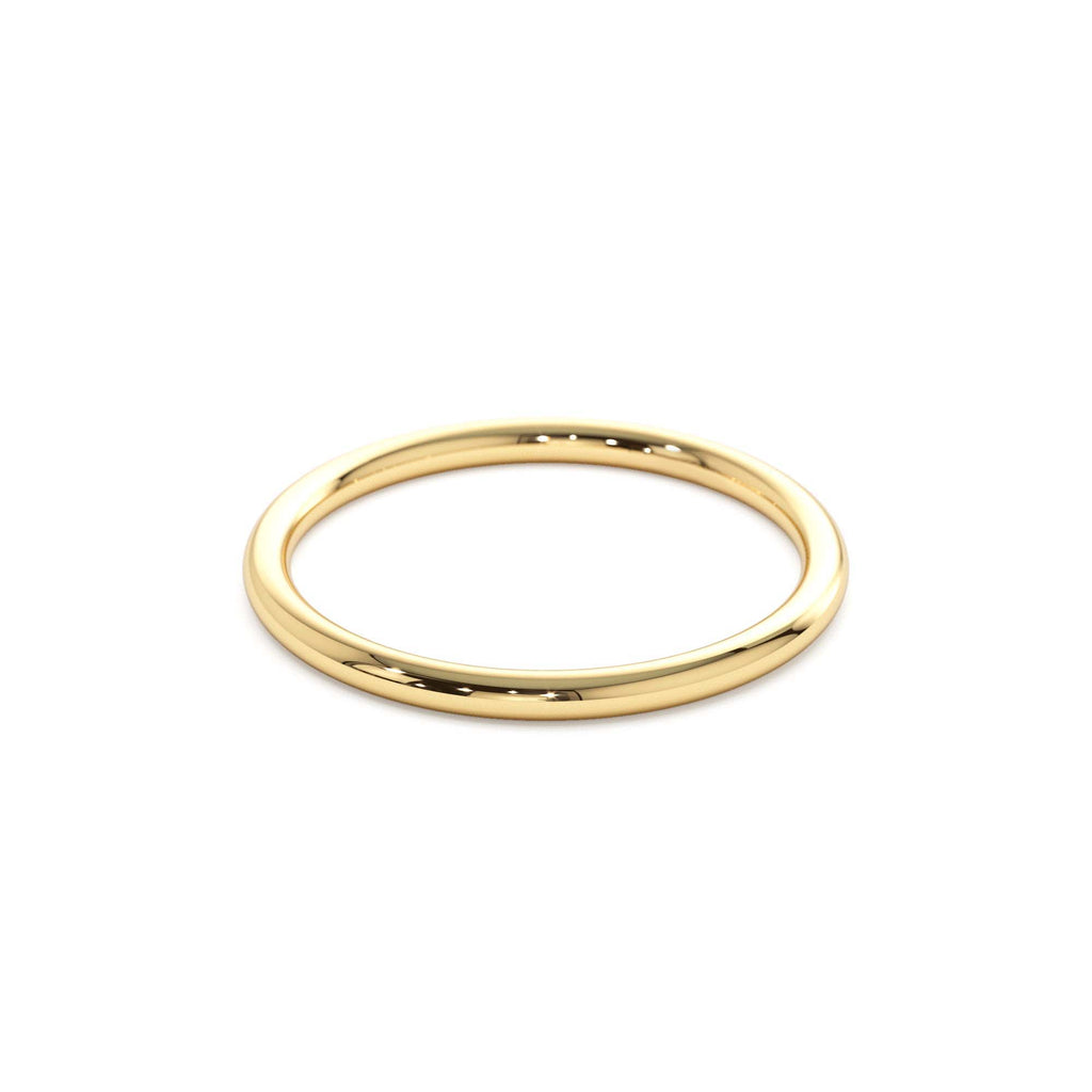 1.5 MM Wedding Band in 14K Gold — view 2