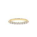 Single Shared Prong Diamond Wedding Ring 0.30 CTW in 14K Gold — view 1