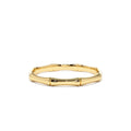 Dainty Minimal Bamboo Gold Ring in 14K Gold — view 1