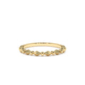 Pyramid and Bead Stacking Band in 14K Gold — view 1