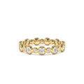 Bubble Diamond 3/4 Eternity Wedding Ring in 14K Gold — view 1