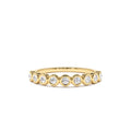 9 Diamond Half Eternity Wedding Ring 0.55ctw in 14K Gold — view 1