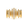 Unique Diamond Spike Ring in 14K Gold — view 1