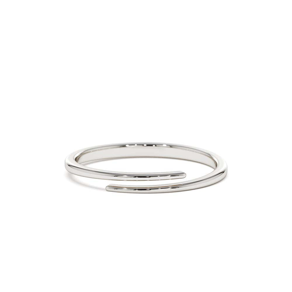 Stacking Criss Cross Ring in 14K Gold — view 4