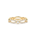 Infinity Diamond Eternity Ring in 14K Gold — view 1