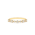 4 Prong Petite Natural Diamond Ring in 14K Gold — view 1