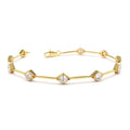 Milgrain Setting Diamond Infinity Bracelet 1.20 CTW in 14K Gold — view 1
