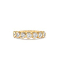 Heart Shape Horizontal Bezel Setting Diamond Ring in 14K Gold — view 1
