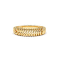 Unique Statement Stacking Gold Ring in 14K Gold — view 1