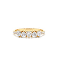 Heart Shaped Diamond Ring w/ Pave Diamonds in 14K Gold — view 1