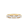 Heart Shape Up Down Prong Setting Diamond Ring in 14K Gold — view 1