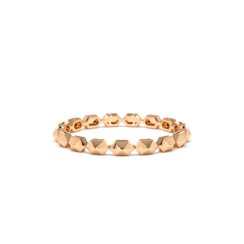 Petite Mini Pyramid Ring in 14K Gold — view 5