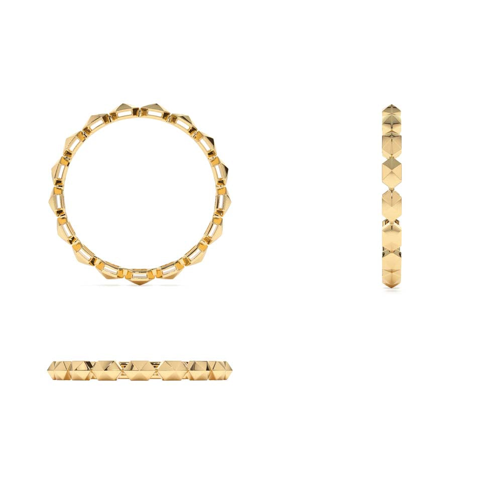 Petite Mini Pyramid Ring in 14K Gold — view 3