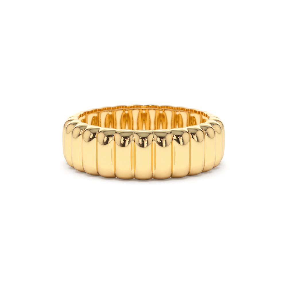 Iconic Dome Bold Statement Ring in 14K Gold — view 1