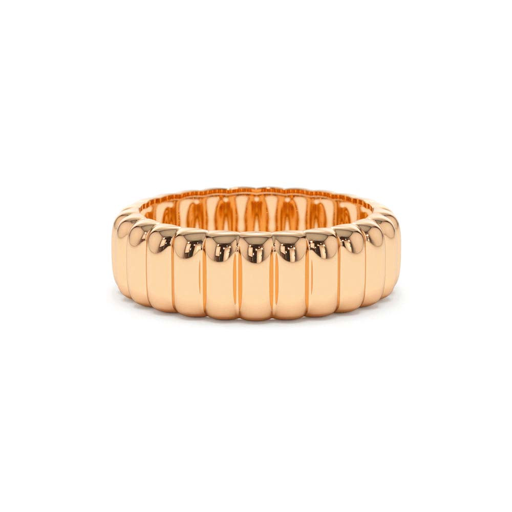 Iconic Dome Bold Statement Ring in 14K Gold — view 4