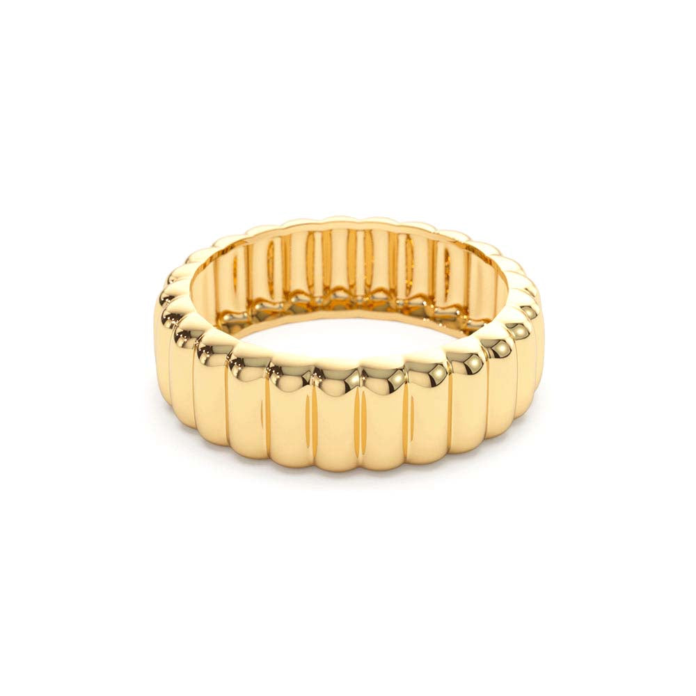 Iconic Dome Bold Statement Ring in 14K Gold — view 2