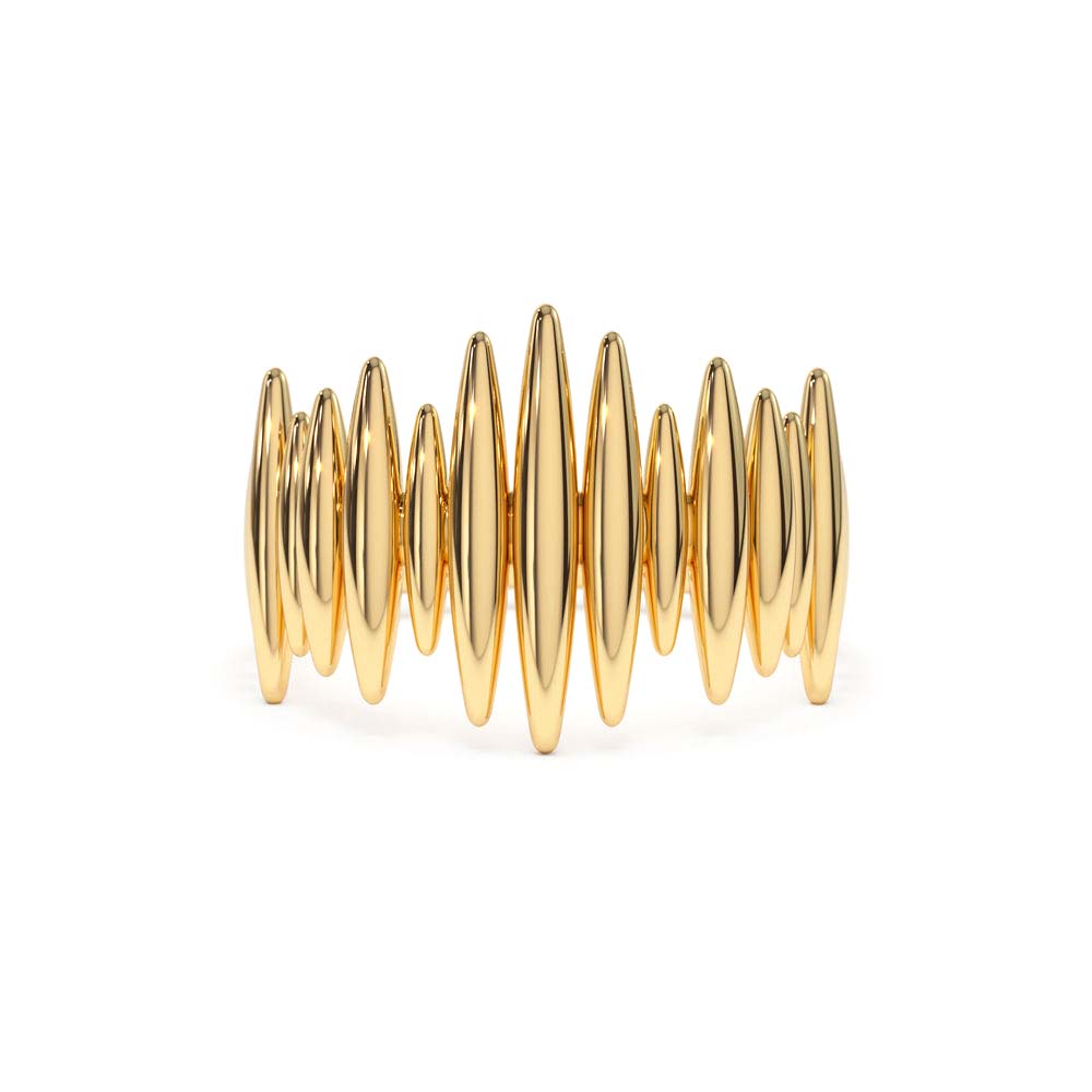 Unique Statement Gold Ring in 14K Gold — view 1