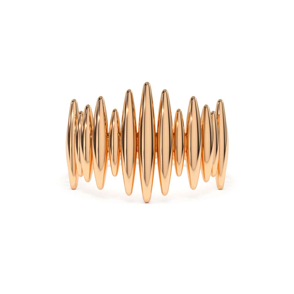Unique Statement Gold Ring in 14K Gold — view 5
