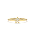 Star Shaped Diamond Ring in 14K Gold — view 1