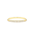 11 Stone Diamond Wedding Band in 14K Gold — view 1