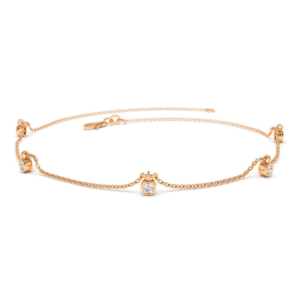 Diamond by The Yard Dangling Solitaire Bracelet in 14K Gold — view 5