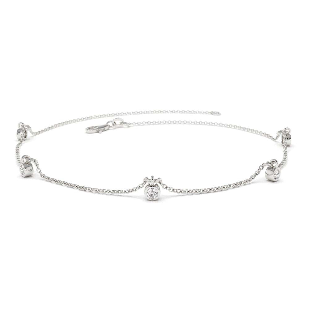 Diamond by The Yard Dangling Solitaire Bracelet in 14K Gold — view 4