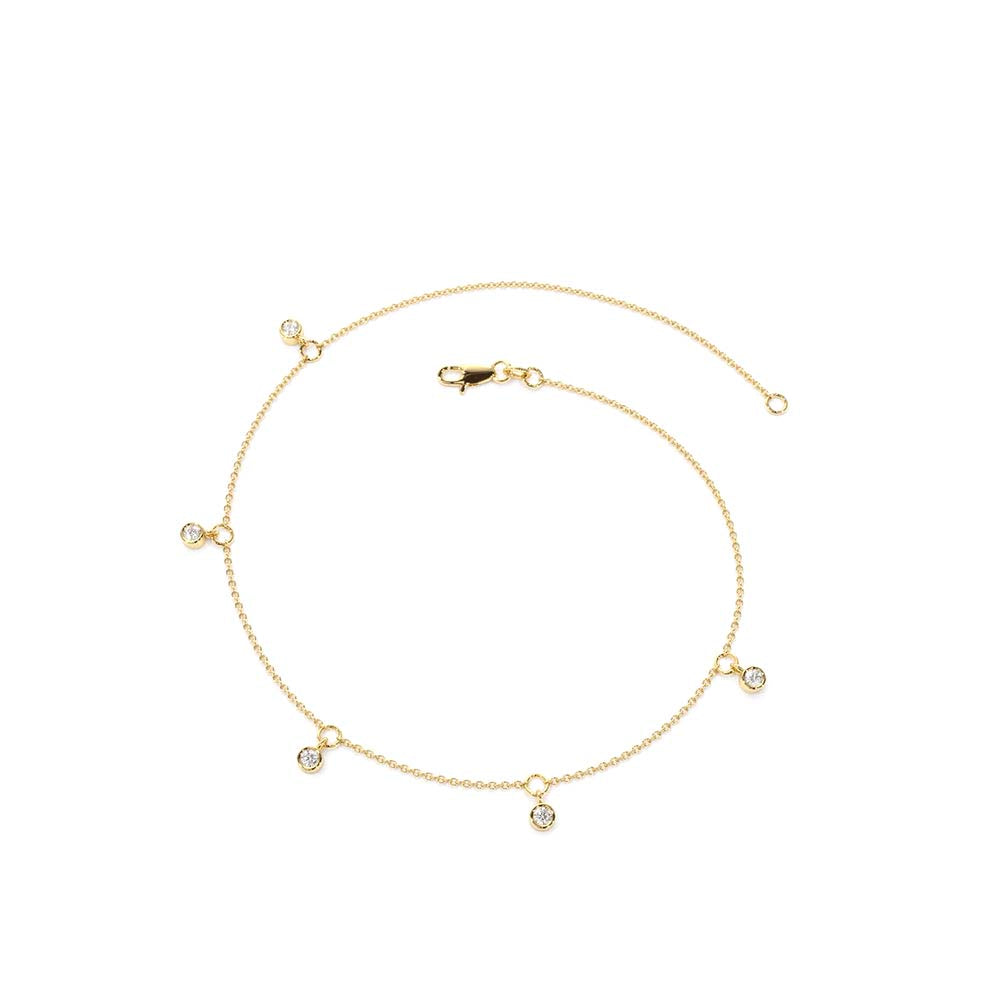 Diamond by The Yard Dangling Solitaire Bracelet in 14K Gold — view 3