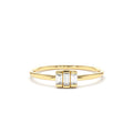 Baguette Trio Diamond Ring in 14K Gold — view 1
