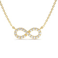 Diamond Infinity Necklace in 14K Gold — view 1