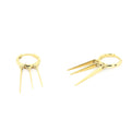 Drop Trendy Spike Earrings in 14K Gold — view 1